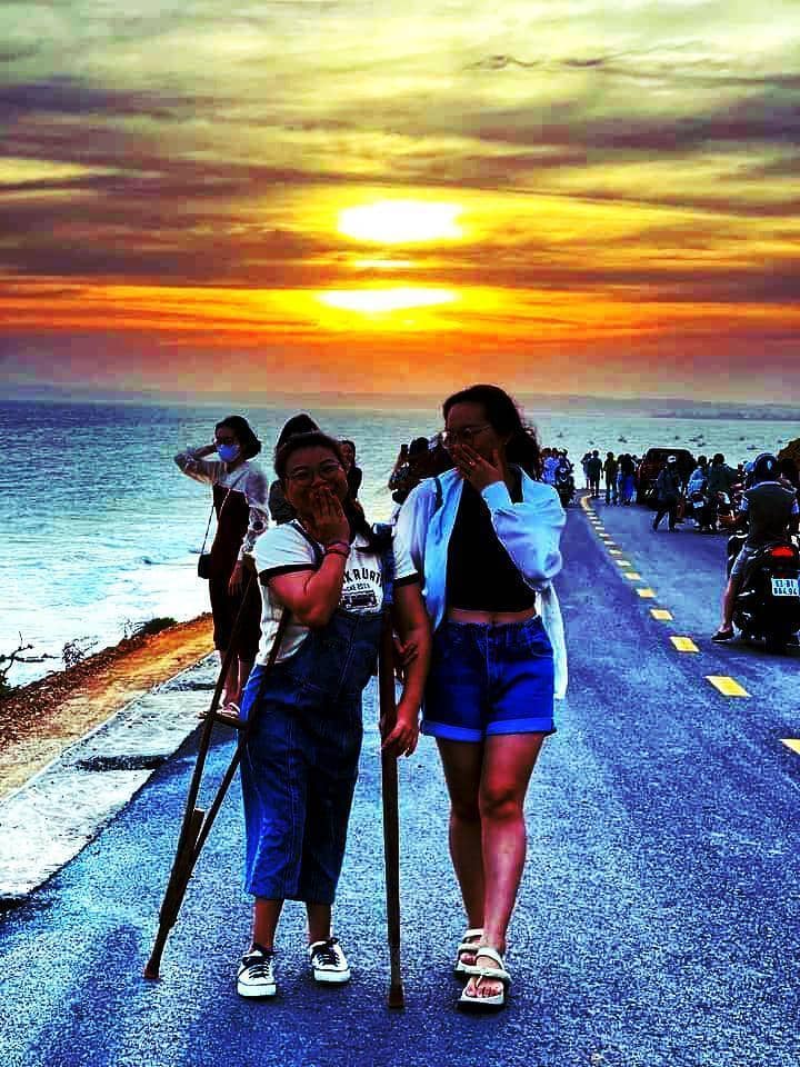 Khung cảnh Dốc Hoàng Hôn lúc chiều tà