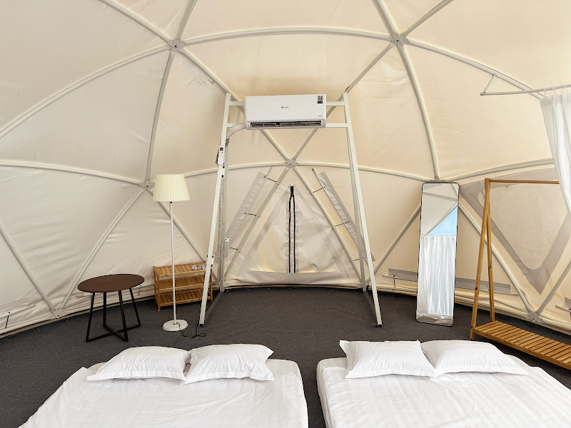 Không gian ăn uống tại Sa Đéc Glamping